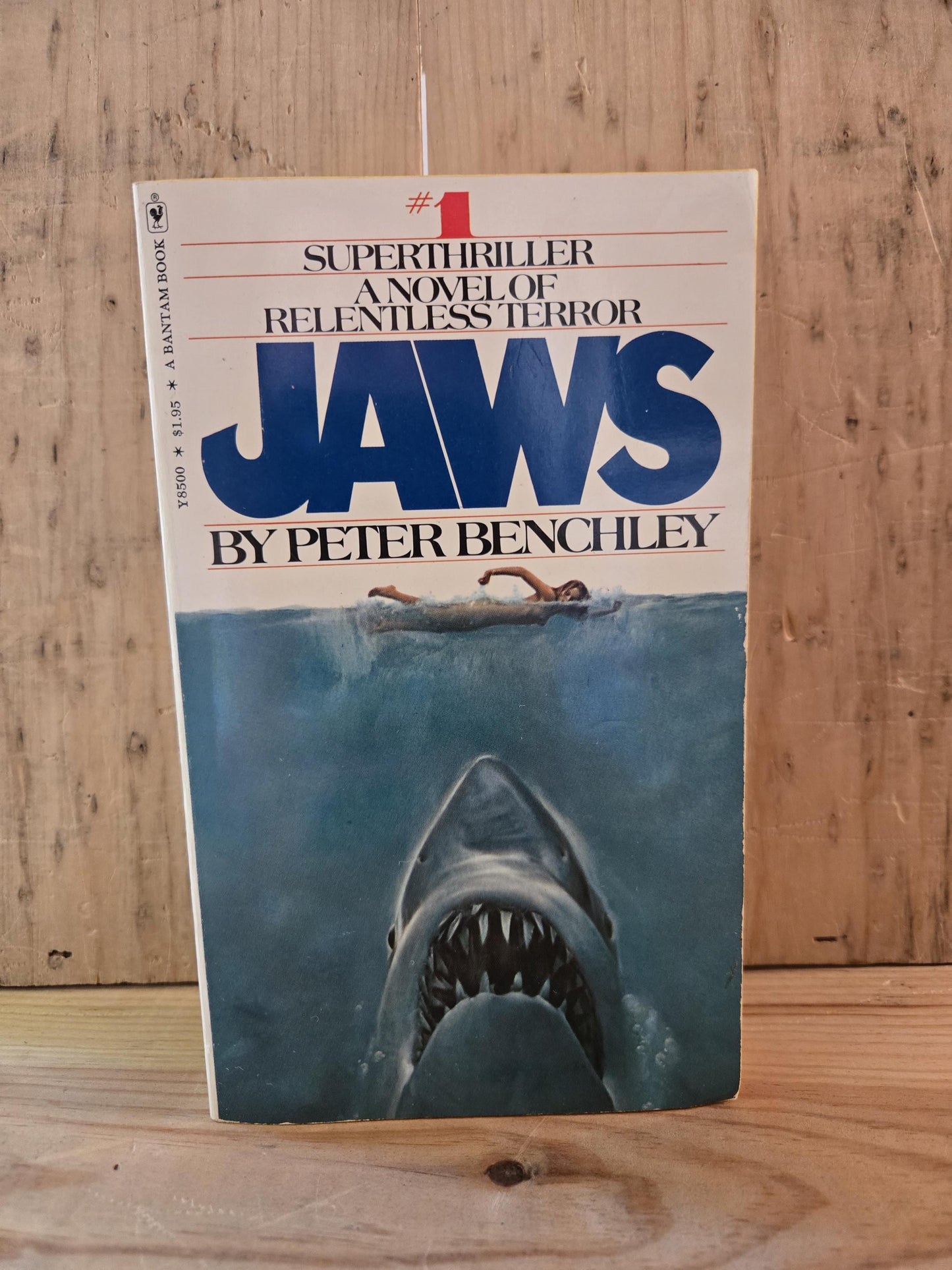 Jaws // Peter Benchley // Bantam 1st Printing Thus 1975 // Vintage Paperback Horror Thriller