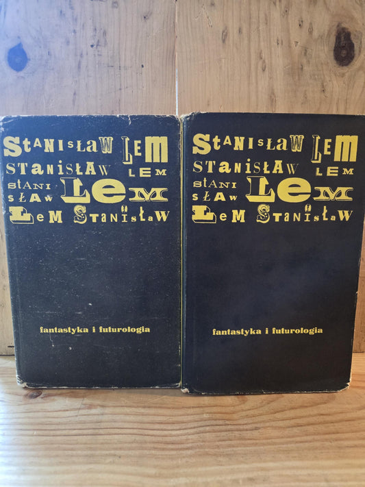 Fantasytyka i Futurologia (2 Volumes) // Stanislaw Lem // 1973 // Vintage Hardcover Essay Science Fiction Futurology