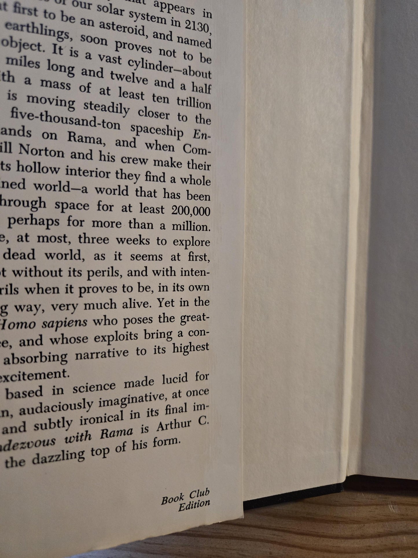 Rendezvous with Rama // Arthur C. Clarke // Book Club Edition 1973 // Vintage Hardcover Sci-fi