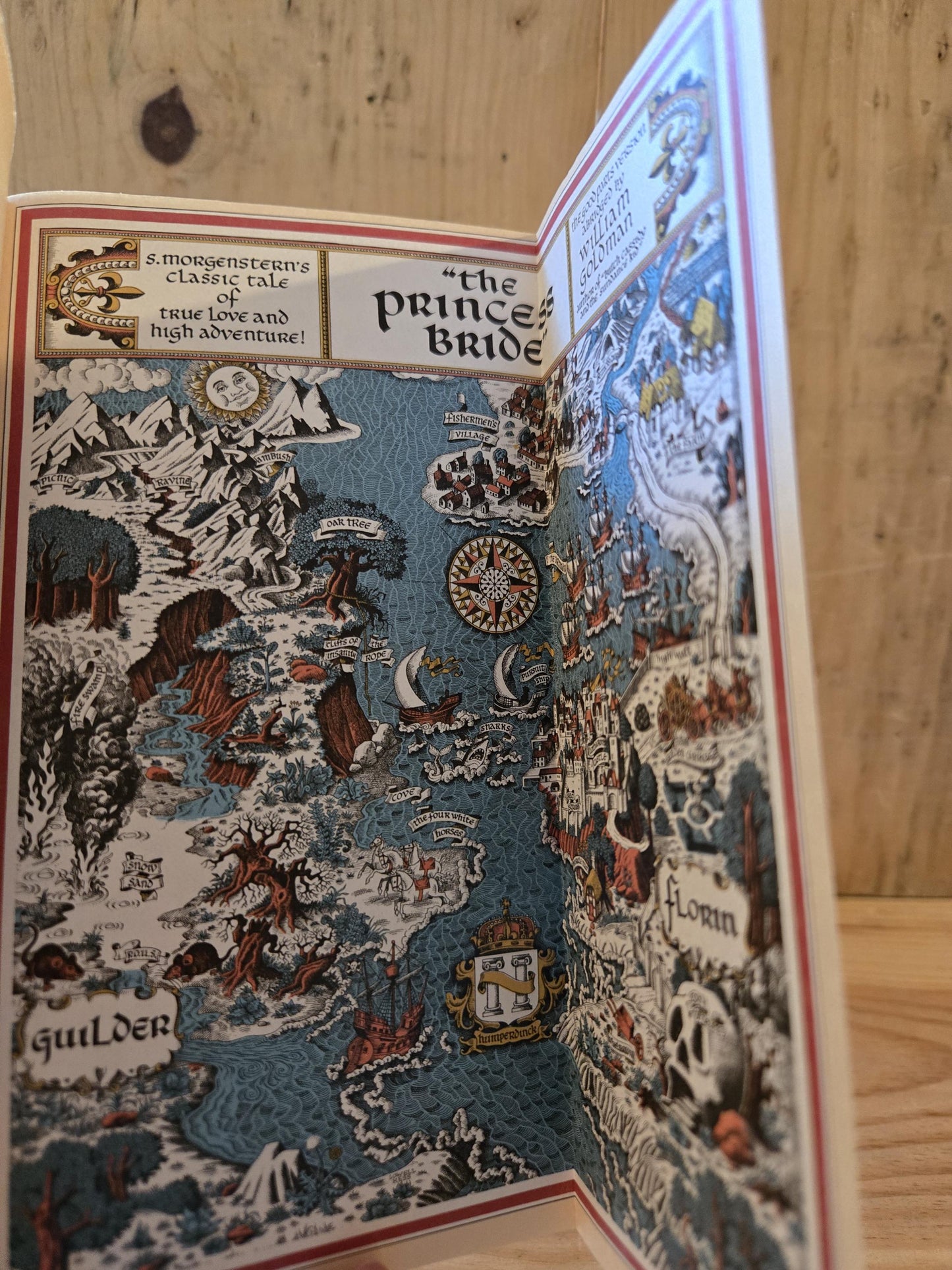The Princess Bride // William Goldman // 36th Printing 1992 // Vintage Paperback Fantasy with Fold-out Map