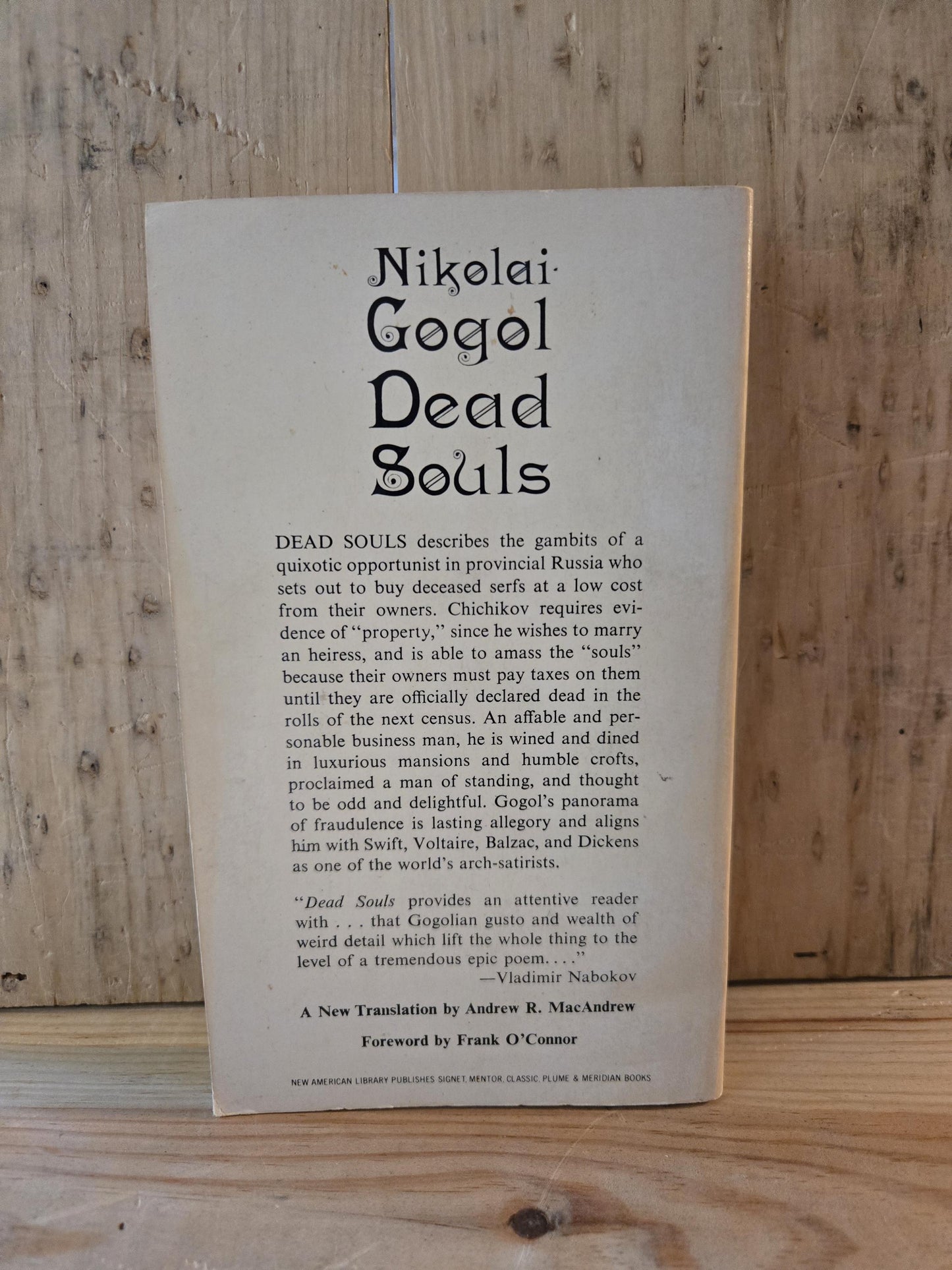 Dead Souls // Nikolai Gogol // 8th Printing 1961 // Vintage Paperback