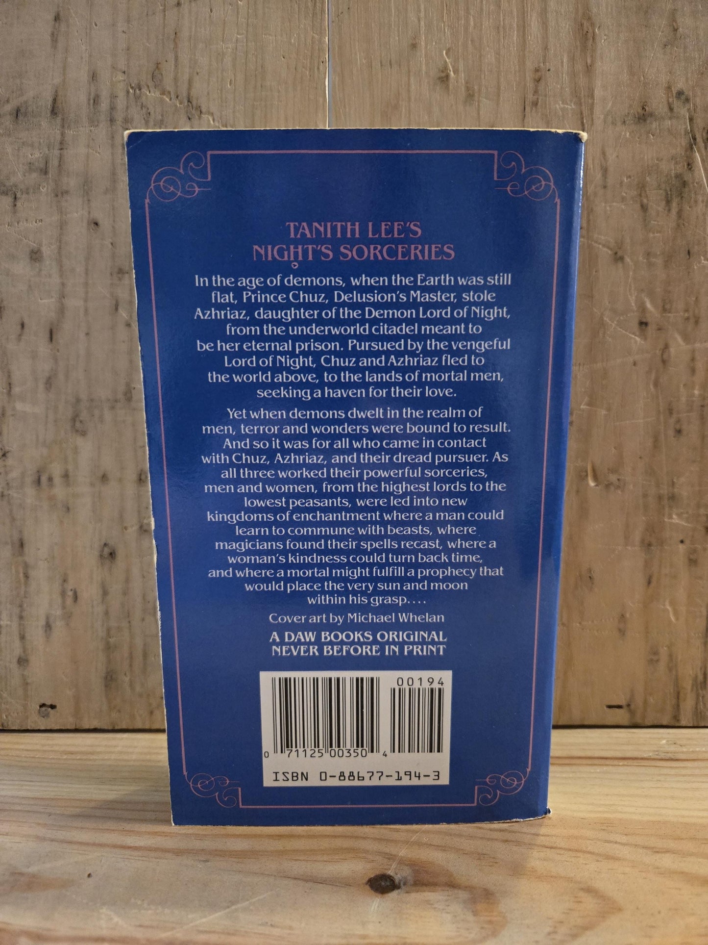 Night's Sorceries // Tanith Lee // 1st DAW Printing 1987 // Vintage Paperback Fantasy