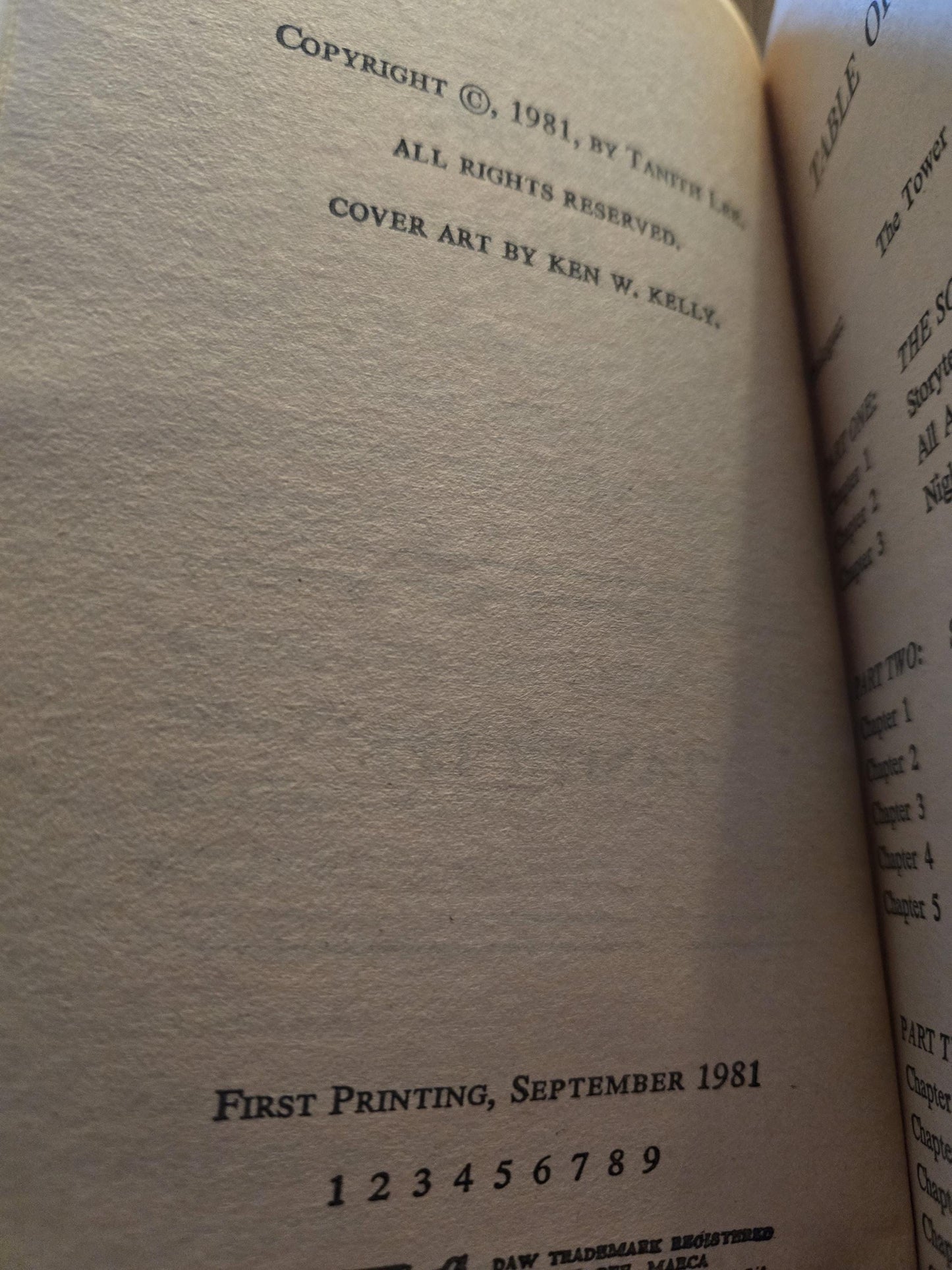 Delusion's Master // Tanith Lee // 1st DAW Printing 1981 // Vintage Paperback Fantasy