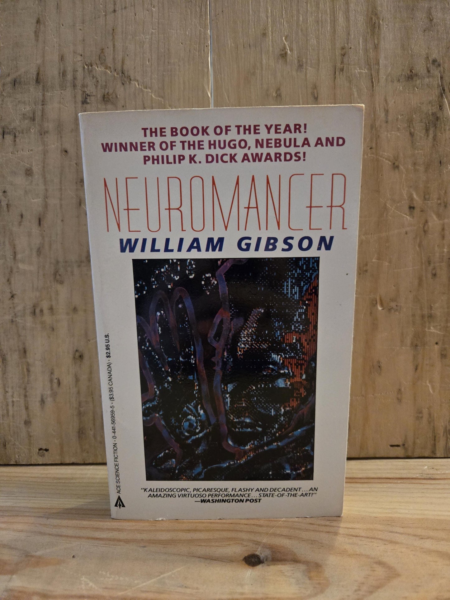 Neuromancer // William Gibson // 9th Printing Ace 1984 // Vintage Paperback Sci-fi Cyberpunk