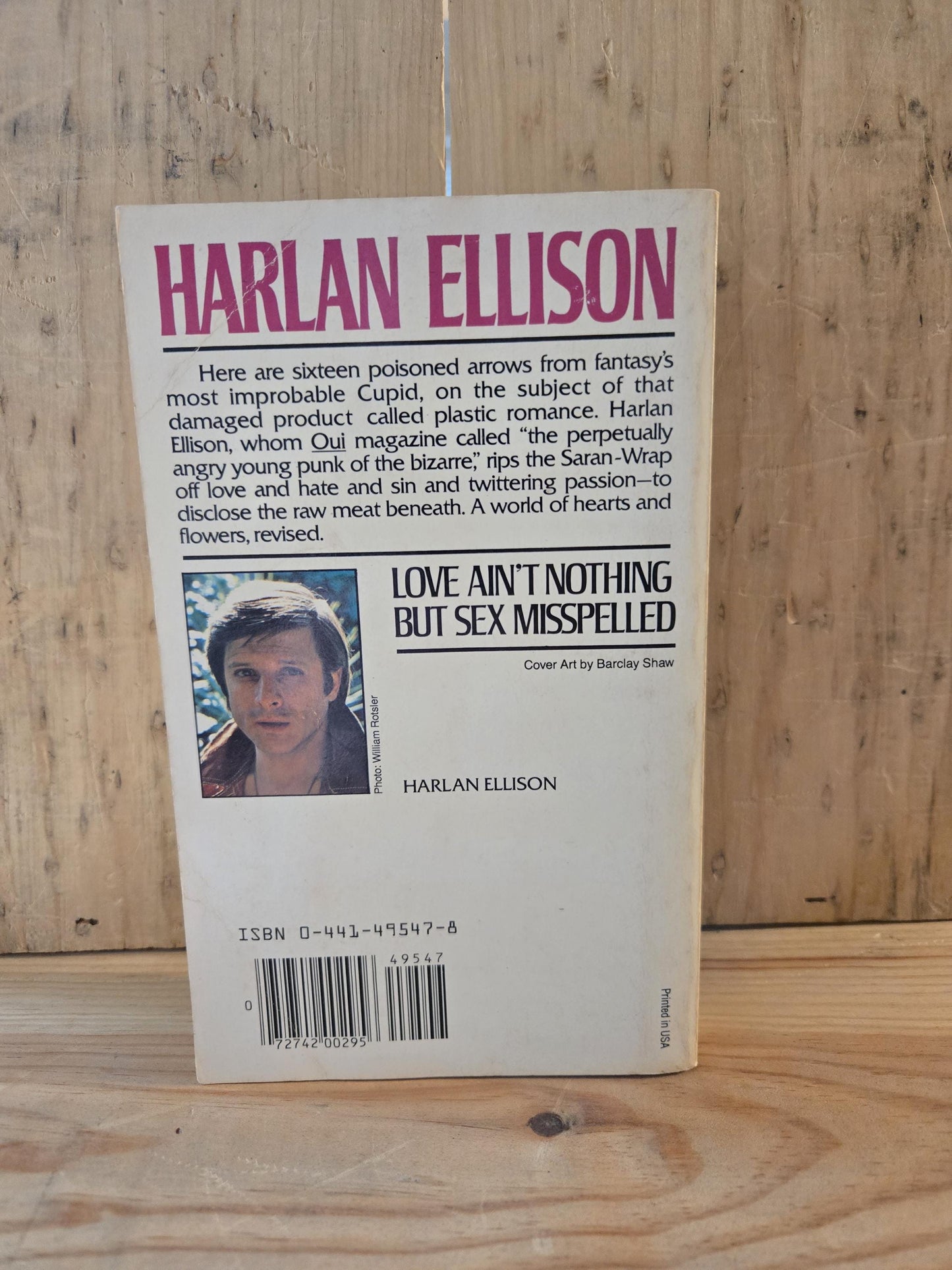 Love Ain't Nothing But Sex Misspelled // Harlan Ellison // 1983 // Vintage Paperback Sci-fi