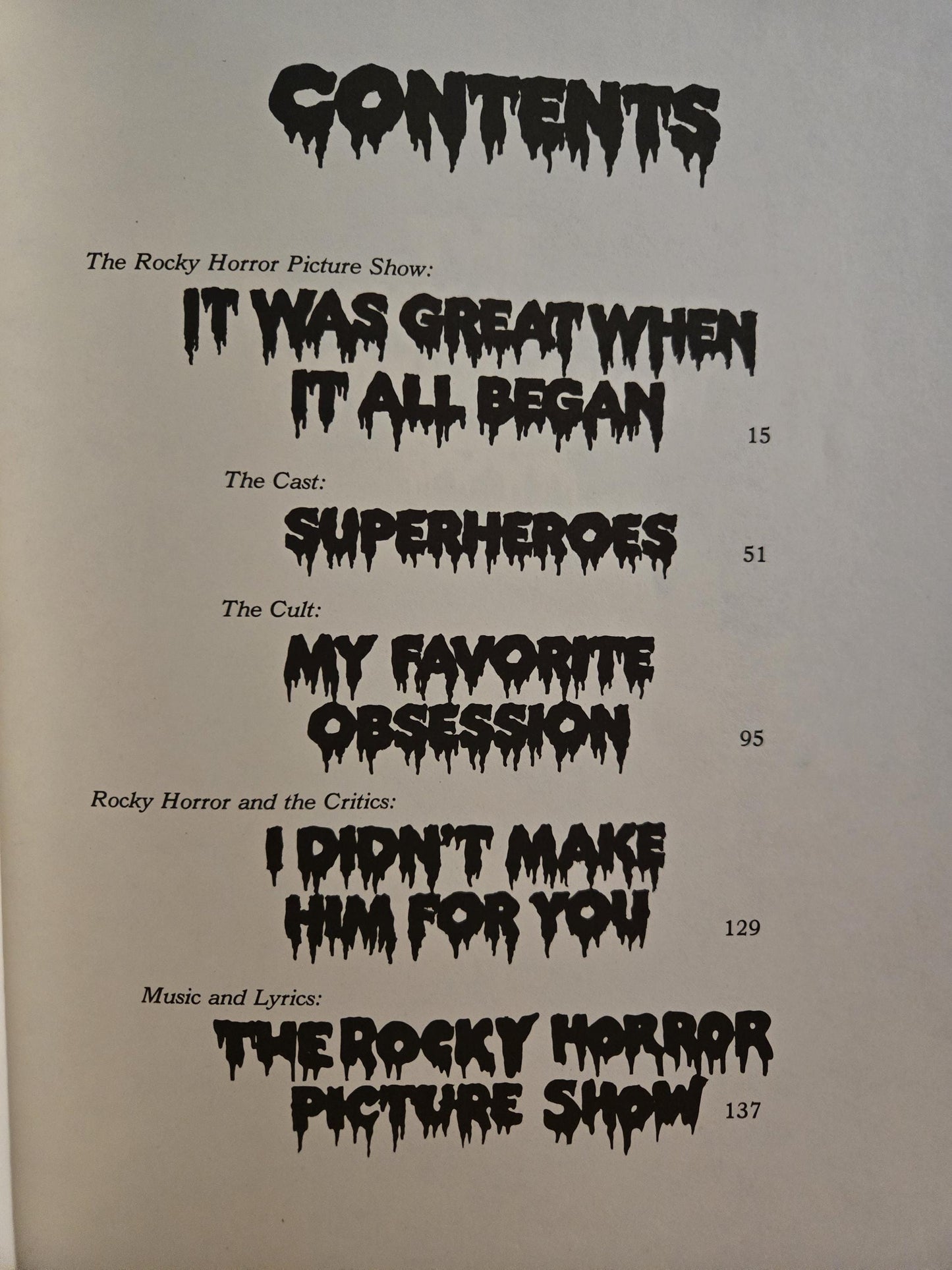 The Rocky Horror Picture Show Book // Bill Henkin // 1979 // Vintage Paperback
