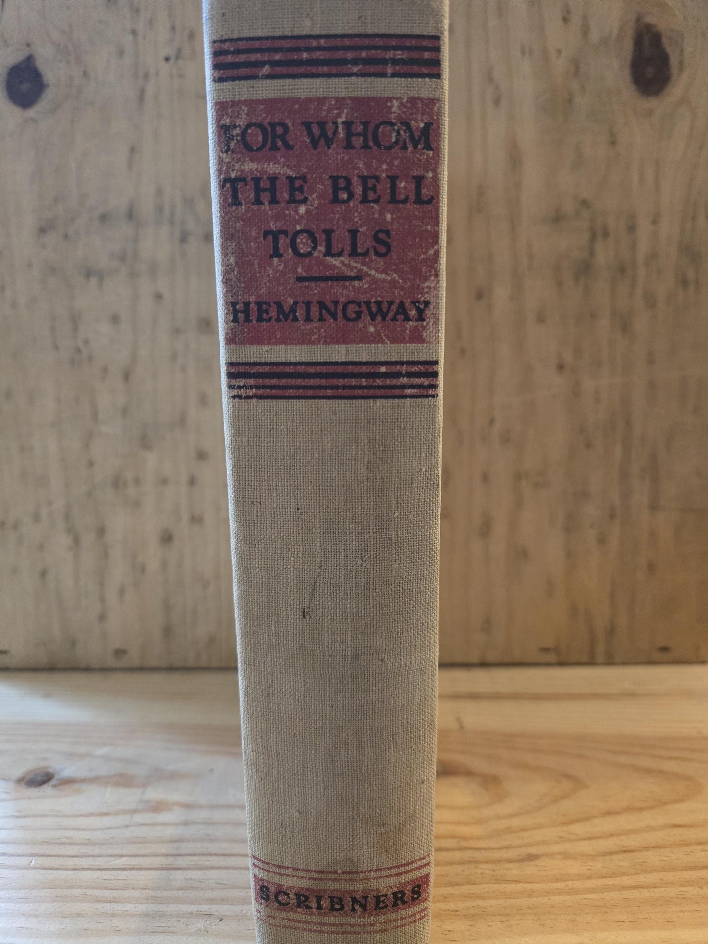 For Whom The Bell Tolls // Ernest Hemingway // 1st Edition 1st Printing 1940 // Vintage Hardcover No Dust Jacket