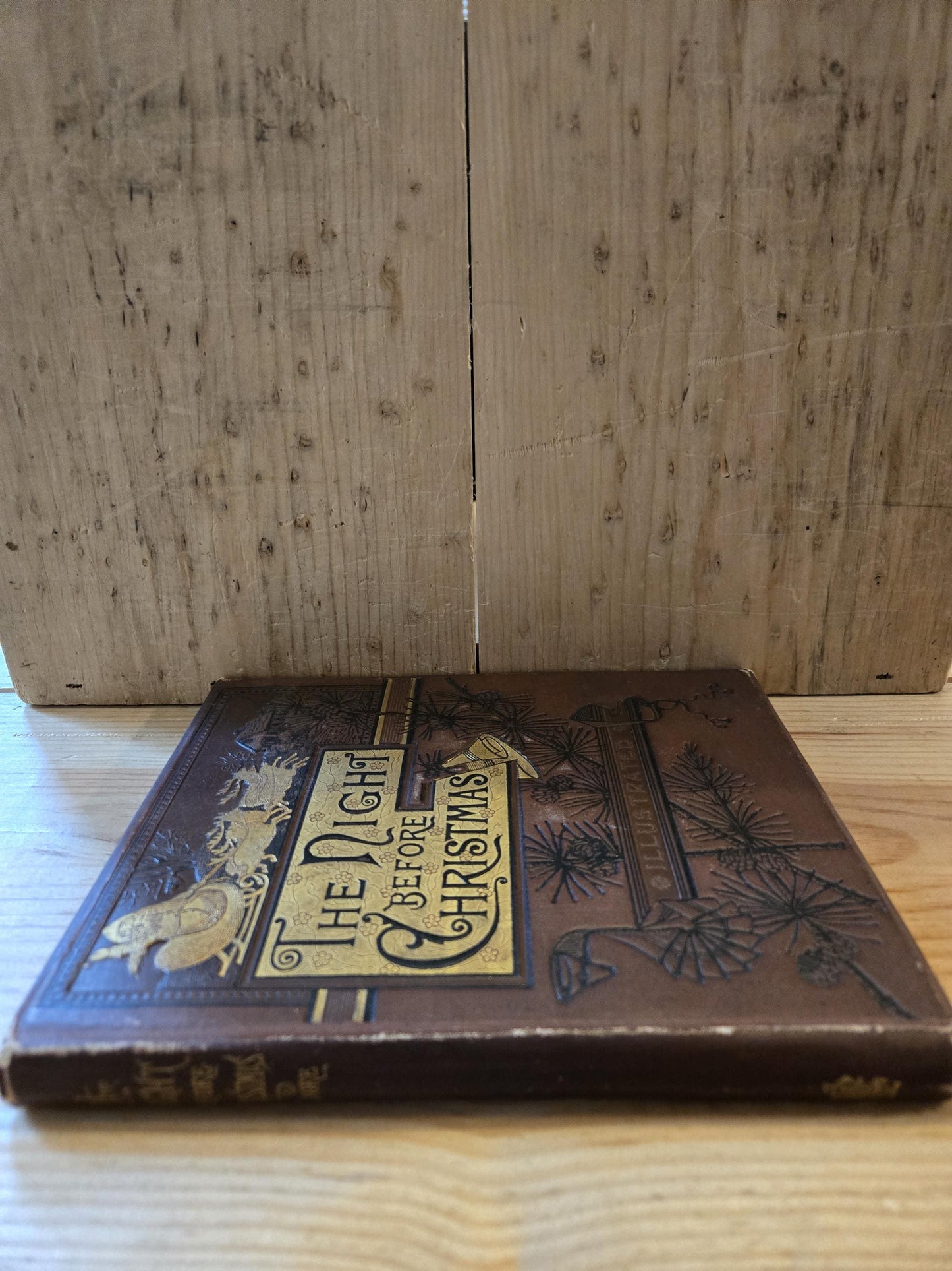 The Night Before Christmas // Clement C. Moore // 1883 // Vintage Antiquarian Illustrated Book Poetry