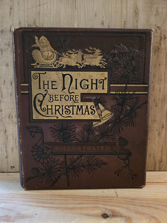 The Night Before Christmas // Clement C. Moore // 1883 // Vintage Antiquarian Illustrated Book Poetry