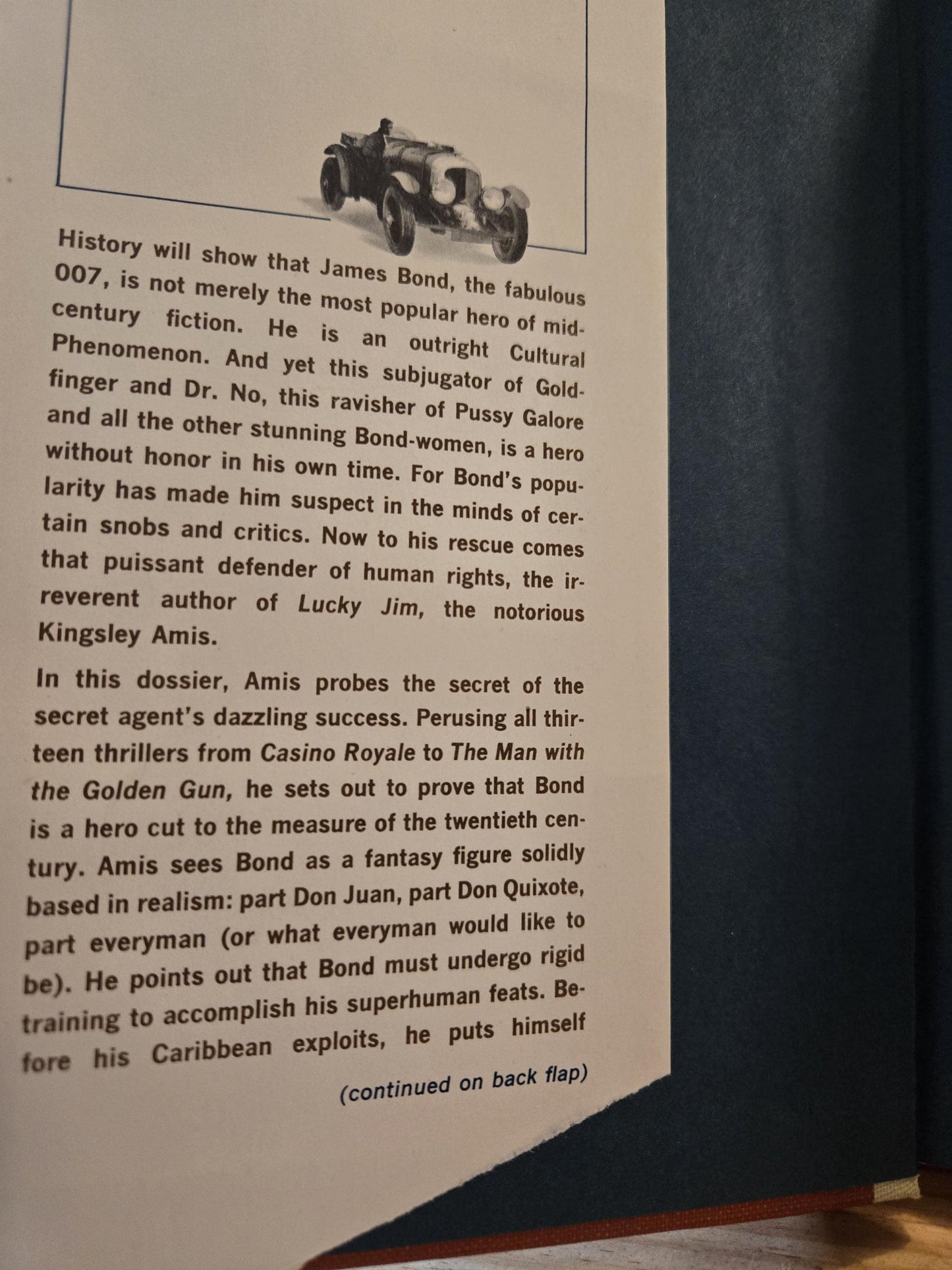 The James Bond Dossier // Kingsley Amis // 1965 // Vintage Hardcover Literary Analysis Essays
